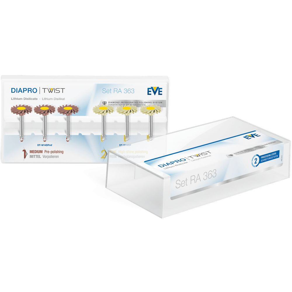 کیت 6 عددی پالیشEVE  فلدسپات، دی سیلیکات لیتیوم و سرامیک کد 9092